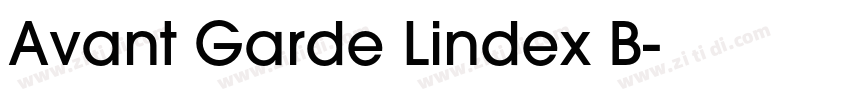 Avant Garde Lindex B字体转换